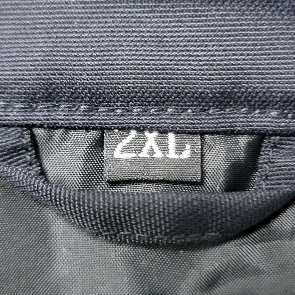 Harley-Davidson Mens Nylon Racing Jacket Black 2XL Striped Biker Eagle Logo - Picture 6 of 14